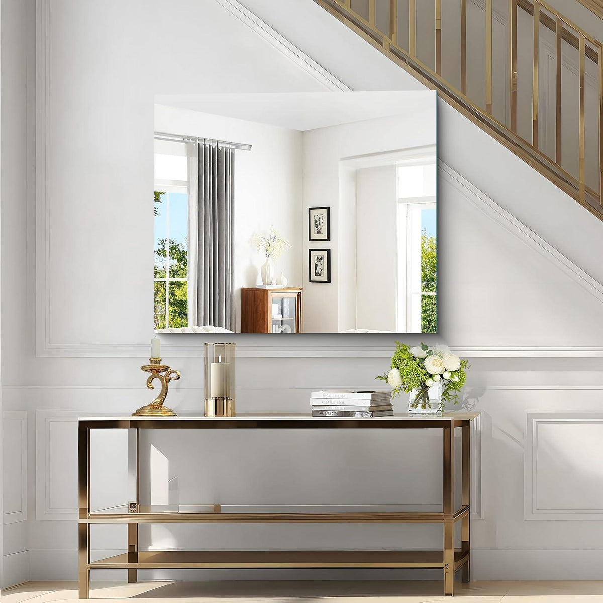 Rahmenloser Wandspiegel Rechteckig 90x75 cm – Modern & Klar