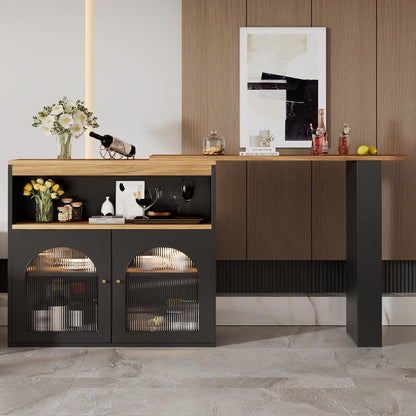 Klappbarer Esstisch mit Stauraum & Schublade – Platzsparender Küchentisch