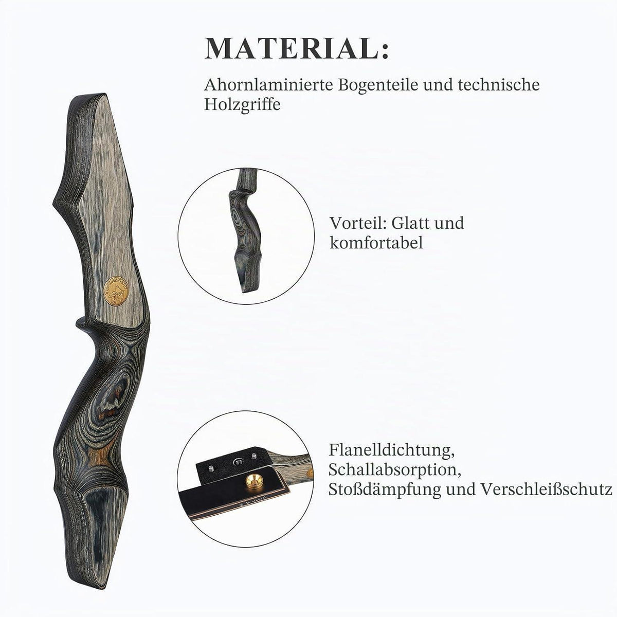 Recurvebogen Takedown Set 152cm – Bogen & Pfeil für Erwachsene