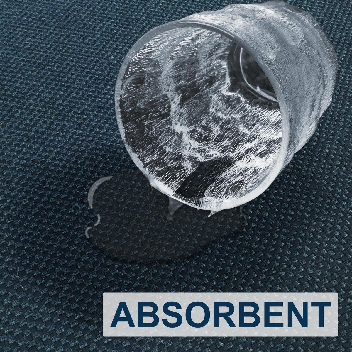 Fussmatte Innen 90x150 cm rutschfest waschbar dunkelblau