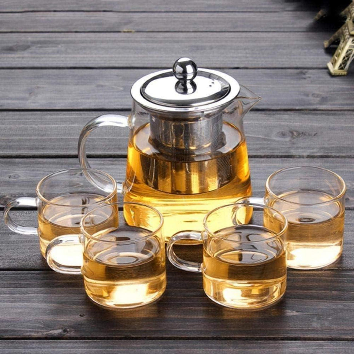 Glas-Teekanne mit Edelstahlfilter – 750ml