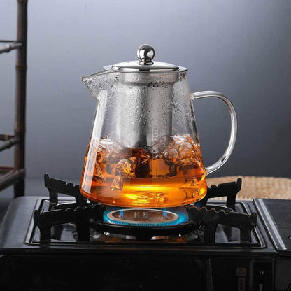 Glas-Teekanne mit Edelstahlfilter – 750ml