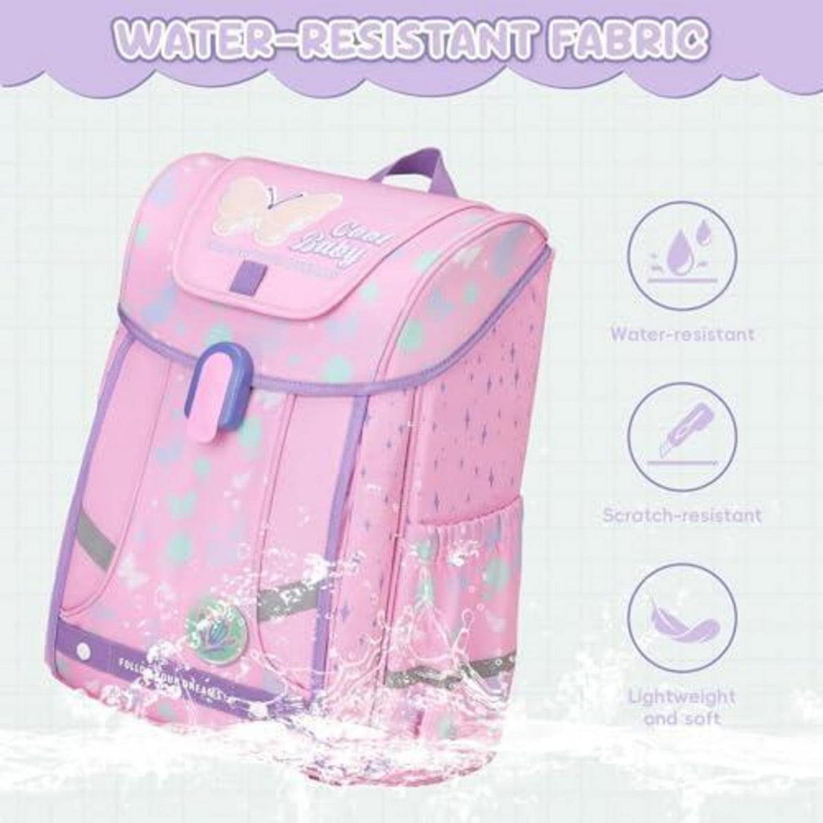 Schulranzen Set 4-teilig Mädchen Rosa – Ergonomisch & Praktisch