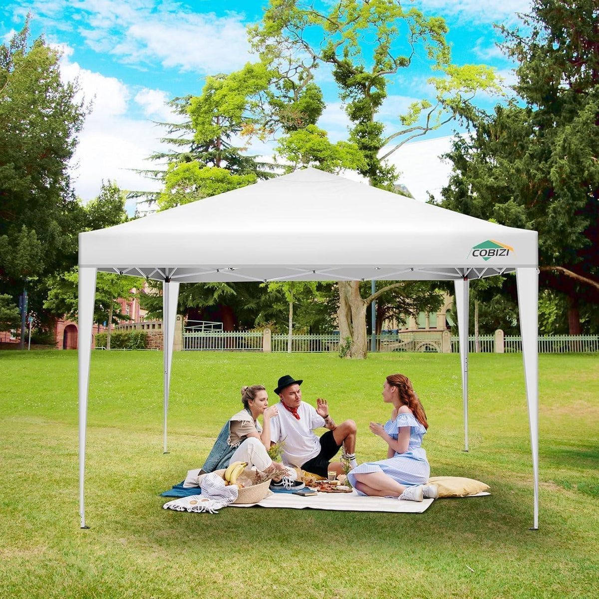 Faltpavillon 3x3m mit Seitenwänden – Wasserdicht & UV-Schutz