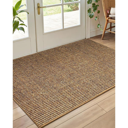Handgewebte Jute Fußmatte 80x120cm - Rutschfest & Langlebig