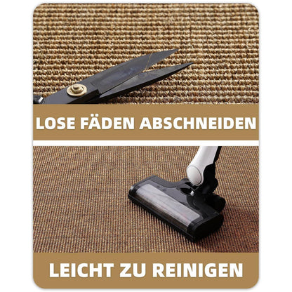 Handgewebte Jute Fußmatte 90x150cm - Rutschfest & Langlebig