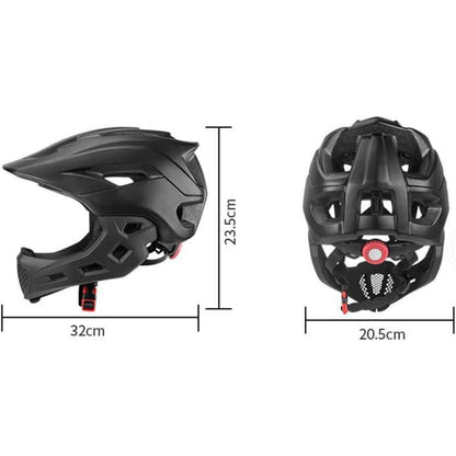 2-in-1 Fahrradhelm Kinder mit Kinnschutz, BMX, Skateboard