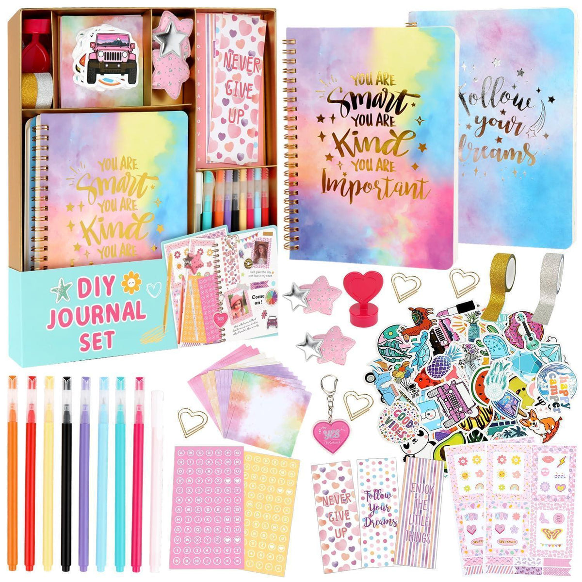 Tagebuch Set für Mädchen – Kreatives DIY Journal & Scrapbook