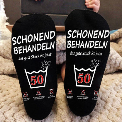 Geschenkset 50. Geburtstag Männer: Sack, Cap & Socken