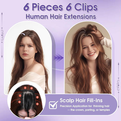 Echthaar Haarverlängerung Balayage Clip-in #12/613 Blond