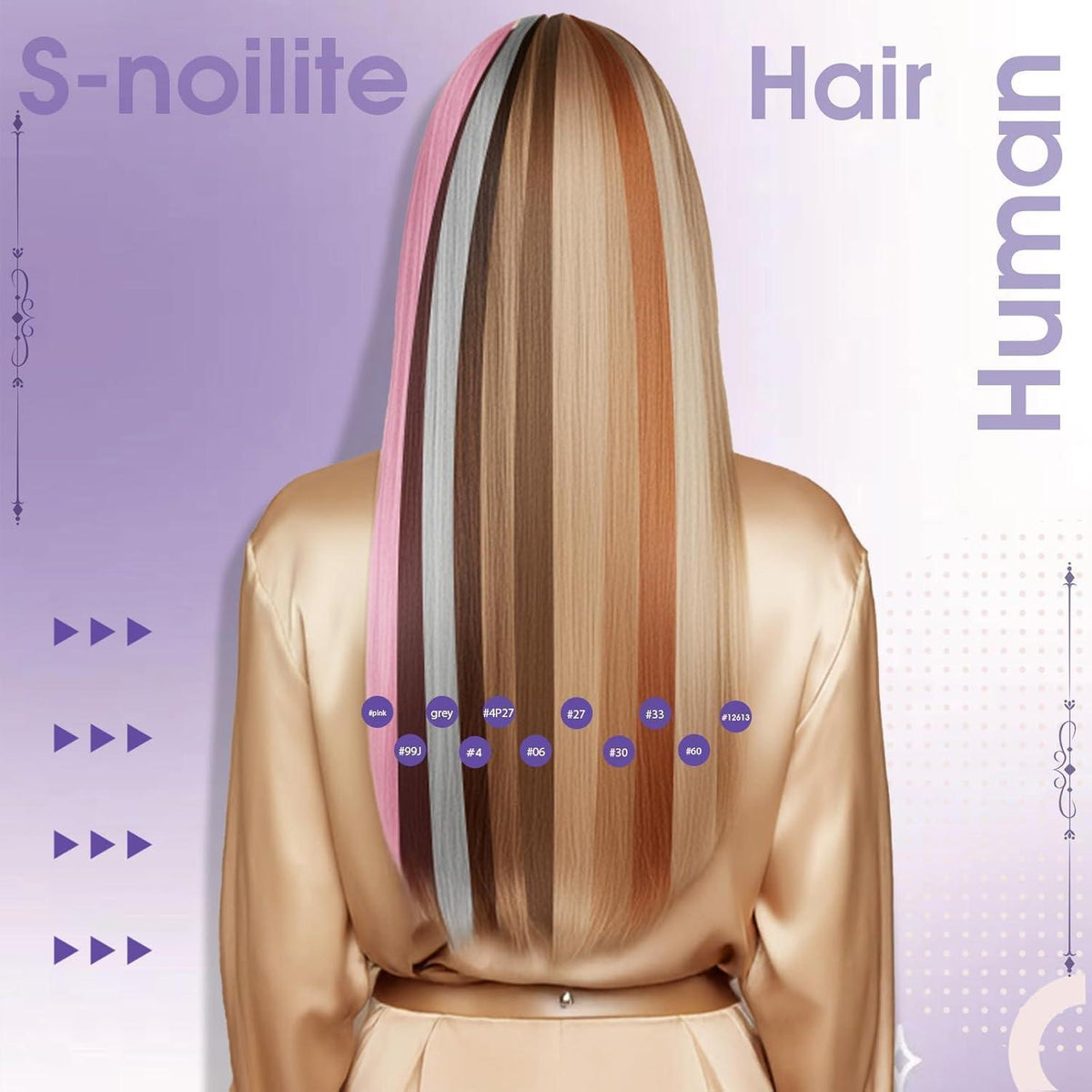 Echthaar Haarverlängerung Balayage Hellbraun/Blond 55cm