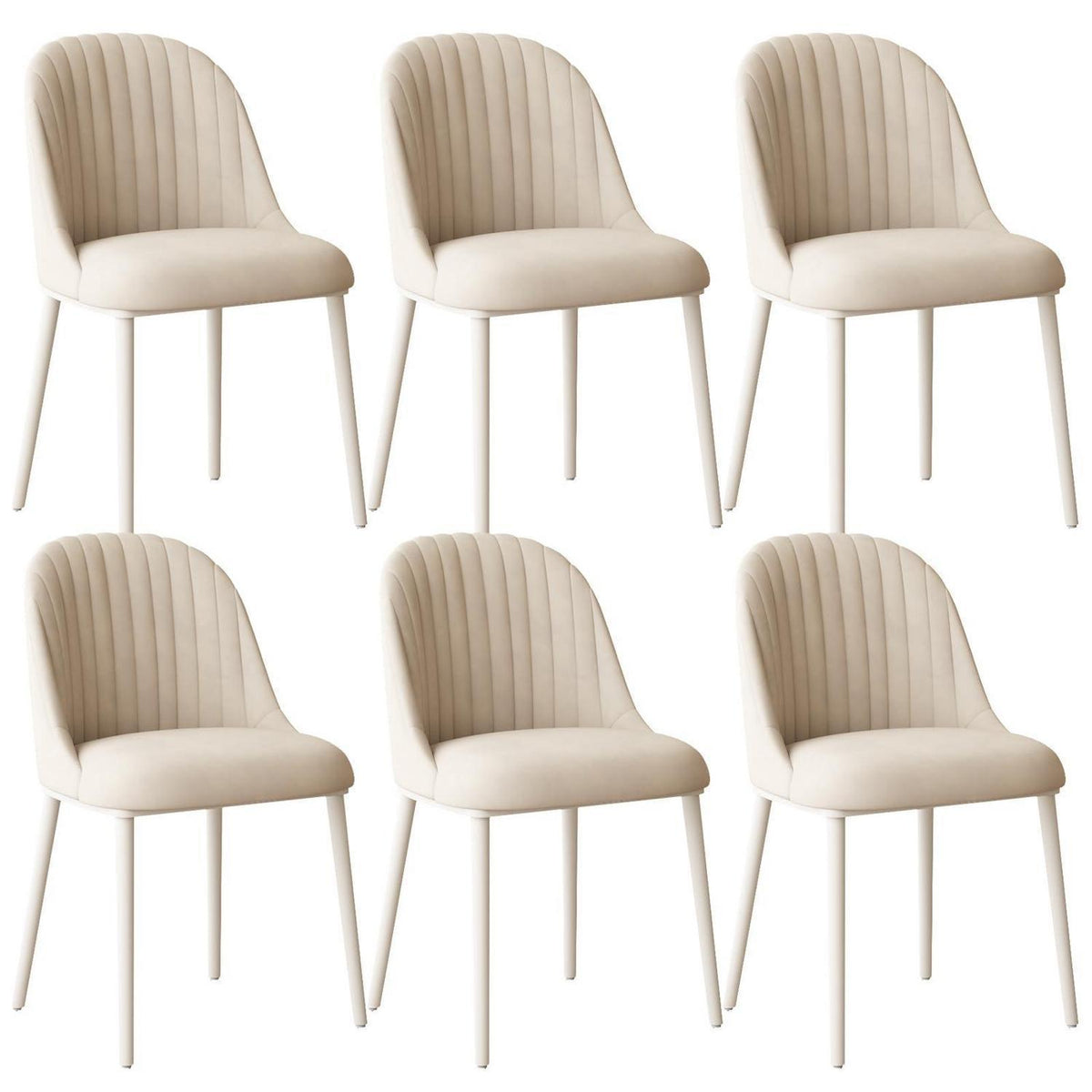 Samt Esszimmerstühle Set (6) – Modern & Bequem