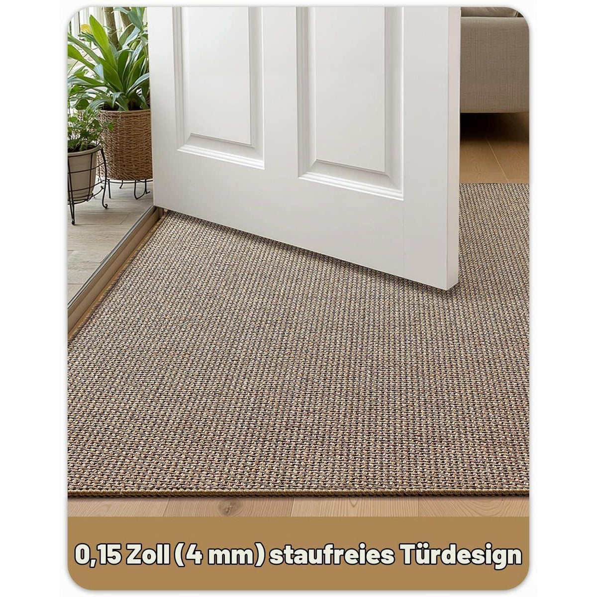 Schmutzfangmatte Innen 60x90cm – Anthrazitgrau & Kamelbraun
