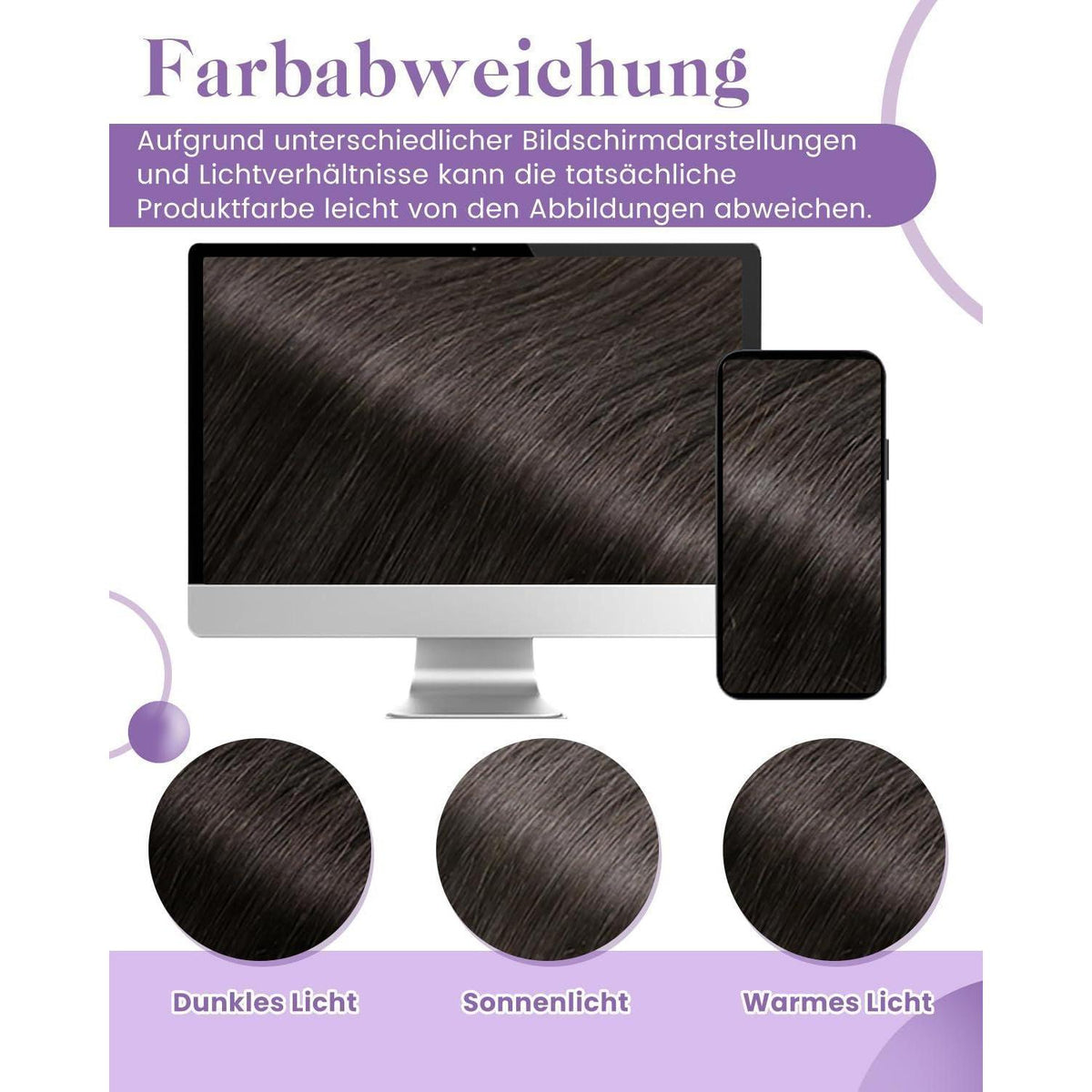 Echthaar Tressen 55cm – Braun, Volumen & Länge
