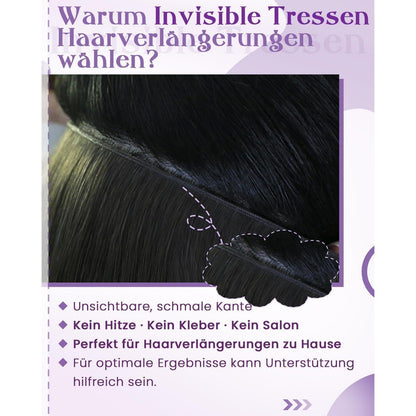 Echthaar Tressen Blond 60cm – Zum Einnähen #60