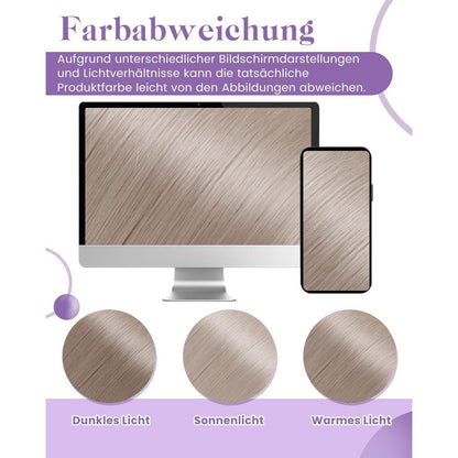 Echthaar Tressen Platinblond 50cm – Remy Weft Extensions