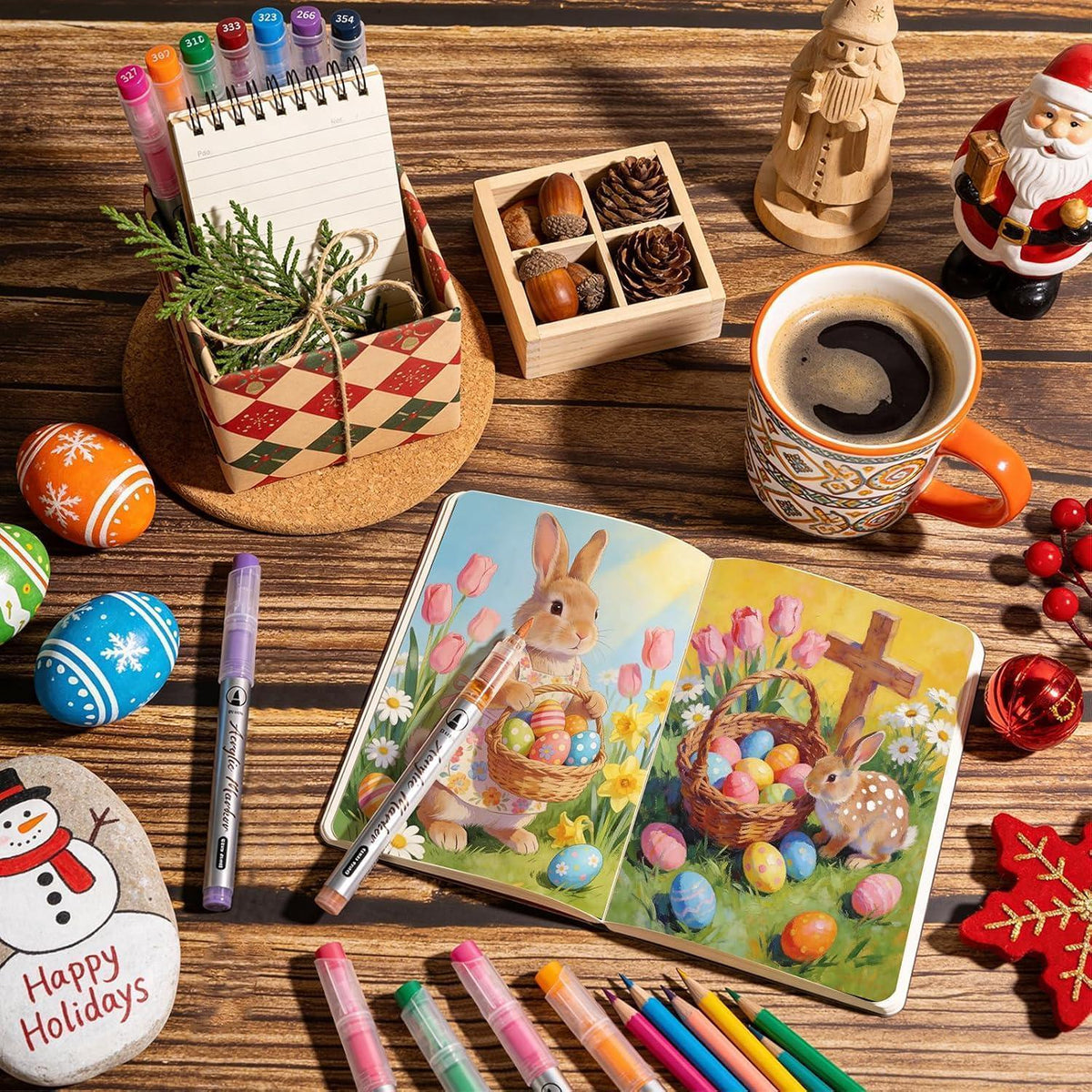 168 Acryl-Malstifte Set mit Pinselspitze – Vielseitig & Geschenkidee