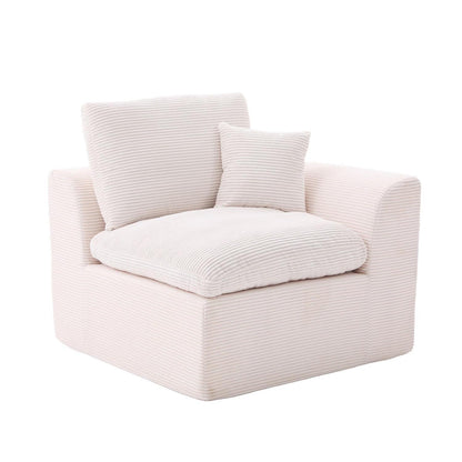 Compressed Cordstoff Sofa – Einzelsitzer & Zweisitzer für kleine Räume