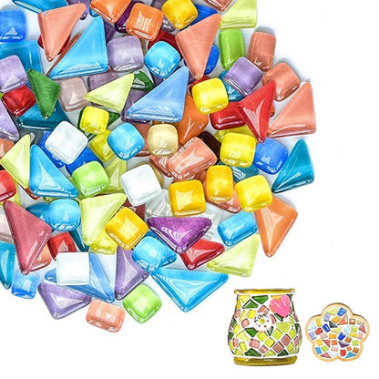 900g Mosaiksteine bunt – Glasfliesen für DIY Kunst & Deko