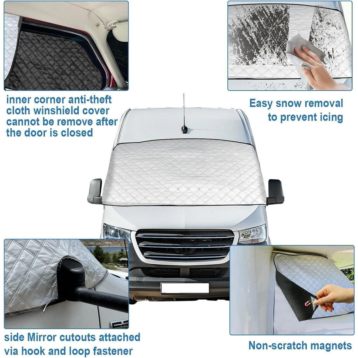 Frontscheibenabdeckung Mercedes Sprinter 2019-2025 – 2-lagig & Magnetisch