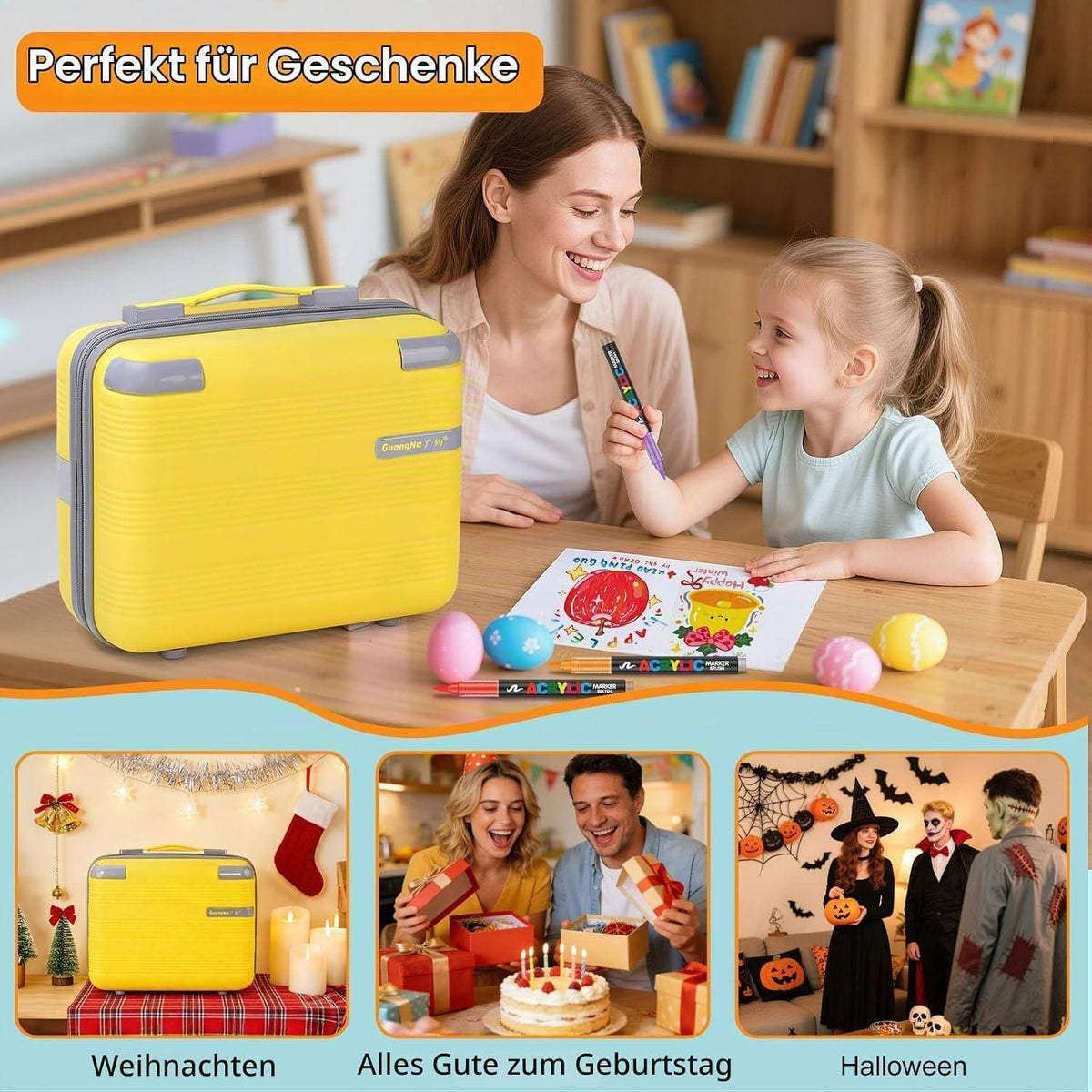 Acrylstifte 360 Farben – Wasserfest für Stein, Holz & mehr