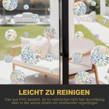 Prisma Fenstersticker – Regenbogen Suncatcher für Vogelabwehr