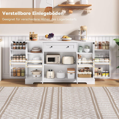 Modernes Küchenbuffet mit verstellbaren Böden & Kippschutz