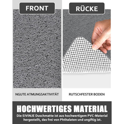 Rutschfeste Duschmatte 90x60 cm - Komfortable & Schnell Trocknende