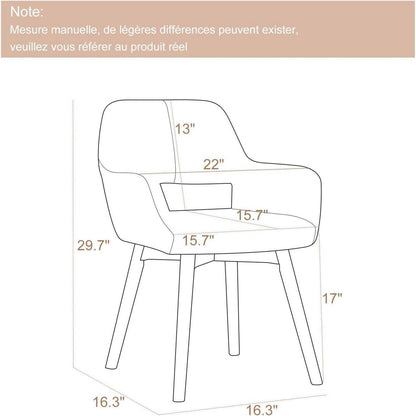 Mid-Century Modern Sessel mit Holzbeinen – Wollweiß