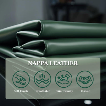 Kofferraum Organizer mit Deckel aus Nappa-Leder, Grün
