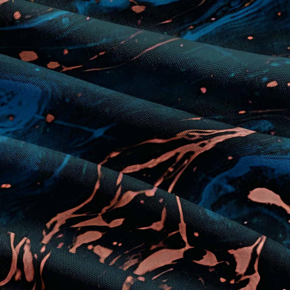 4tlg. Bettwäsche Dunkelgrün Schwarz Marmor Optik 135x200 cm
