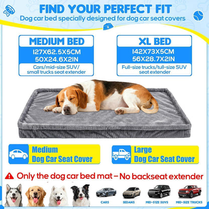 Hundebett Auto – Rutschfest & Waschbar, Dunkelgrau