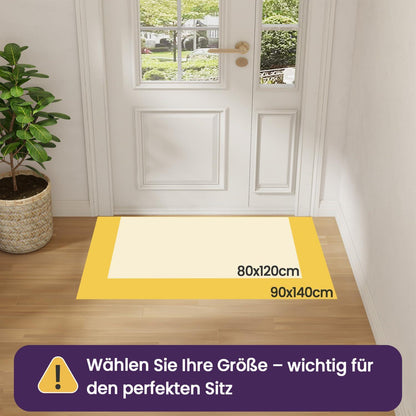 Fußmatte Innen rutschfest 90x140 cm – Saugstark & Beige