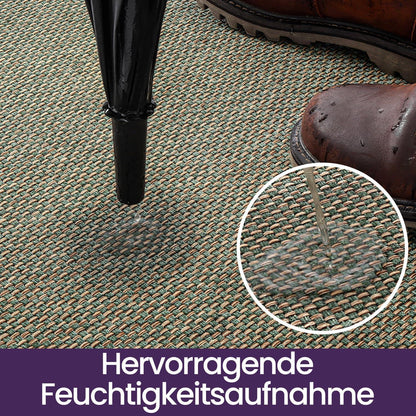 Fußmatte Grün 60x90 cm - Rutschfest & Saugstark