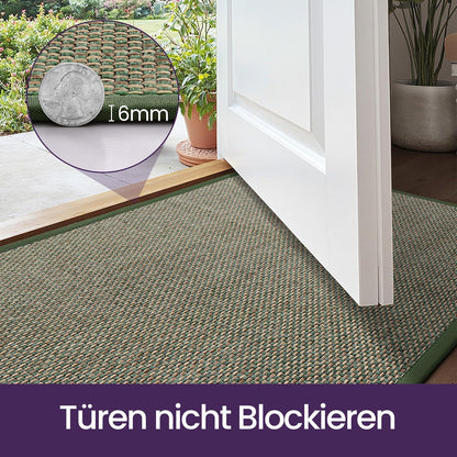 Fußmatte Grün 80x120 cm - Rutschfest & Saugstark