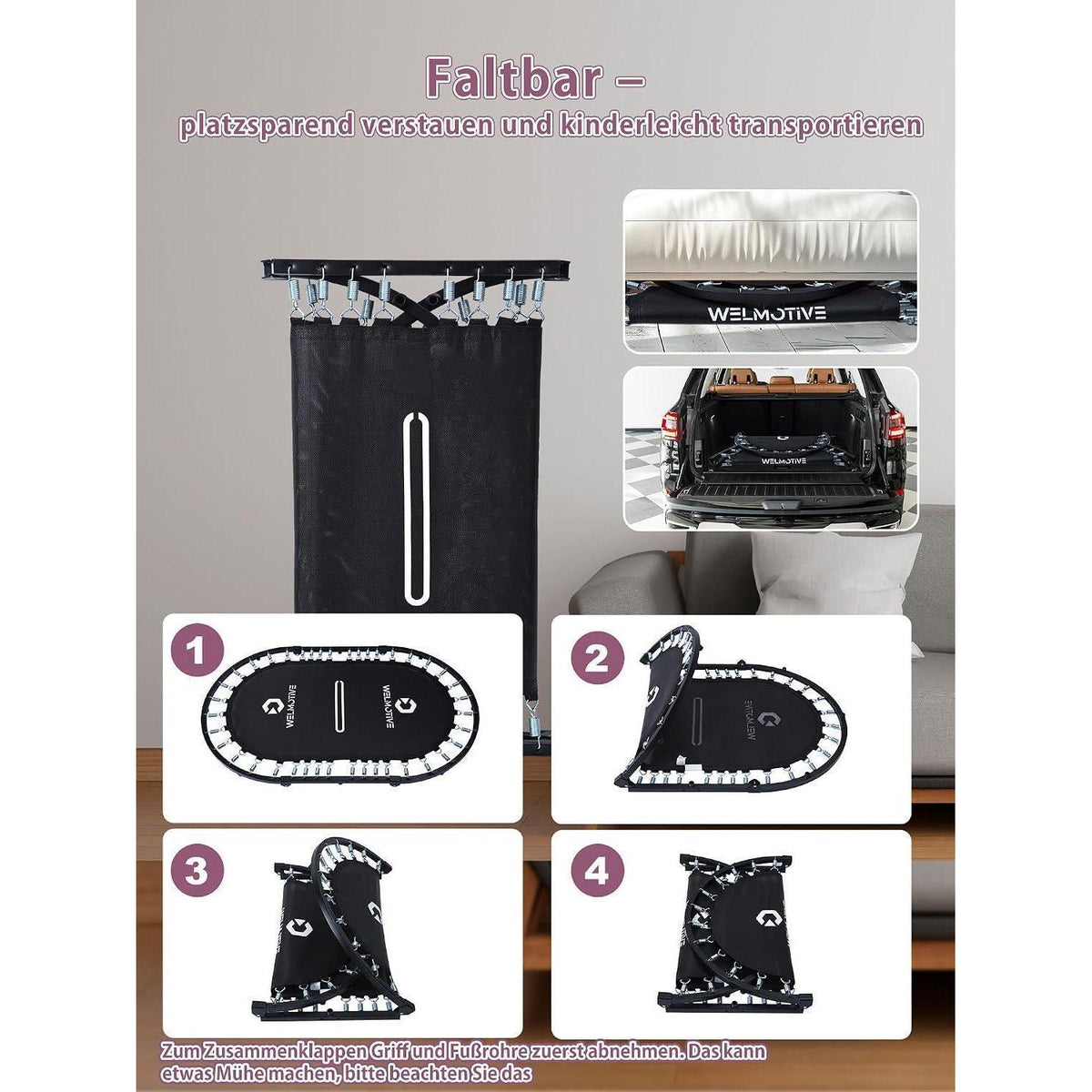 Orales Indoor Trampolin 2 Personen – Geräuscharm & Belastbar