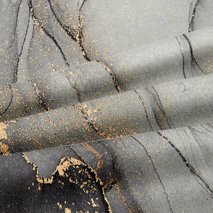Marmor Bettwäsche Set 135x200 cm, 4-teilig, Schwarz