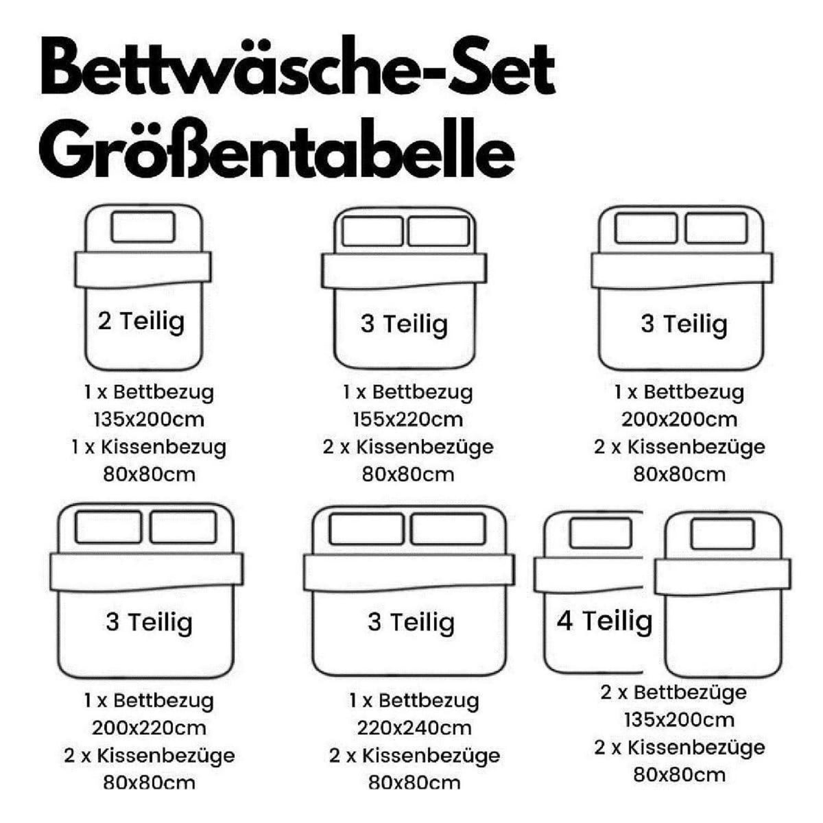 Marmor Grau Bettwäsche-Set 135x200 cm, 4-teilig Mikrofaser
