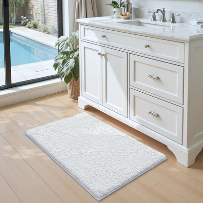 DEXI Badematte 60x110 cm - Rutschfest, Flauschig & Waschbar