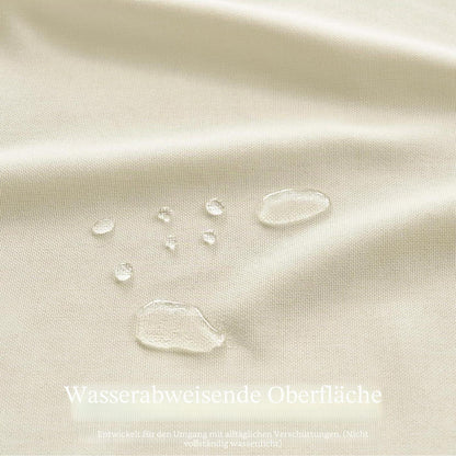 Abwaschbare Tischdecke 350x150 cm – Beige Leinenoptik