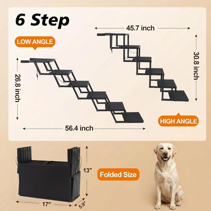 Hundetreppe Klappbar – Gelenkschonend & Stabil für Auto/SUV