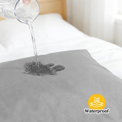 Wasserdichter Kissenbezug 2er-Set – Grau, 50x90 cm