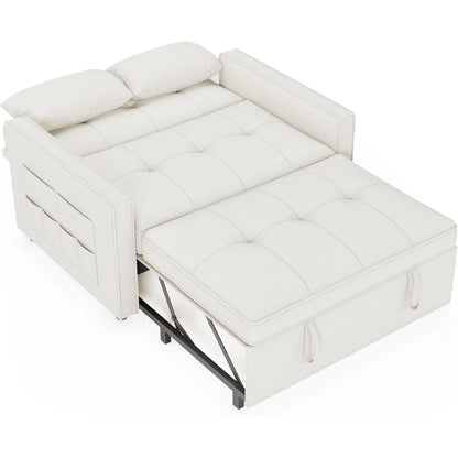 Schlafsofa 186x122cm – Verstellbare Schlafcouch mit Kissen & Tasche