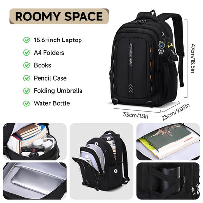 Schulrucksack Jungen Teenager – Wasserdicht & Trolley-Kompatibel