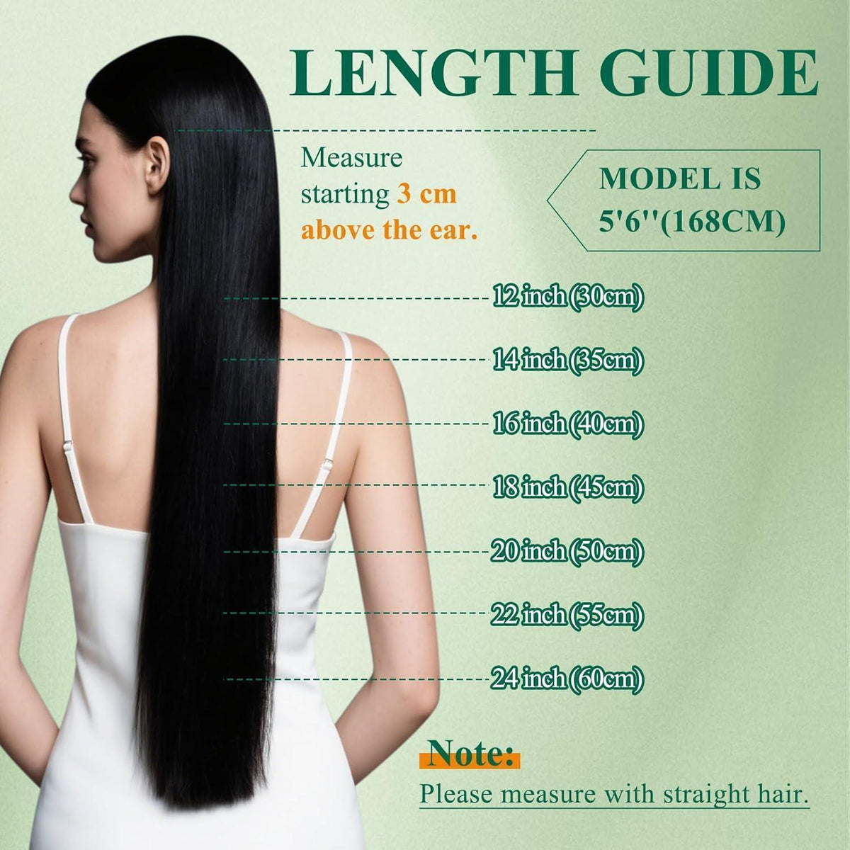 Clip-In Echthaar Extensions Blond Aschblond 30cm