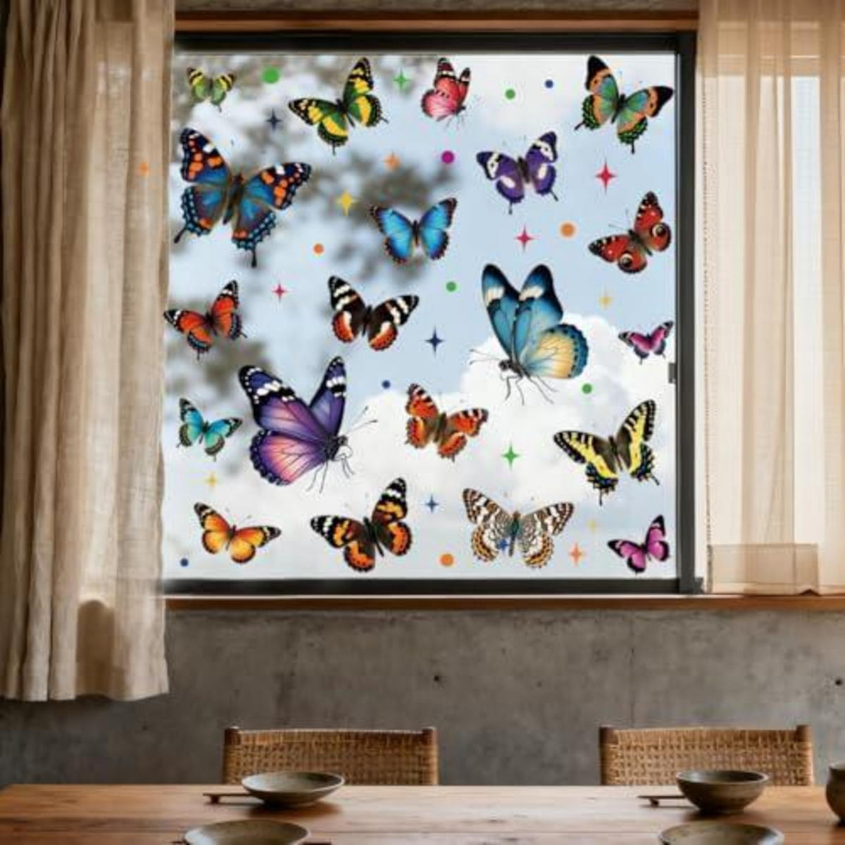Fensterbilder Schmetterlinge – Lebendig & Doppelseitig