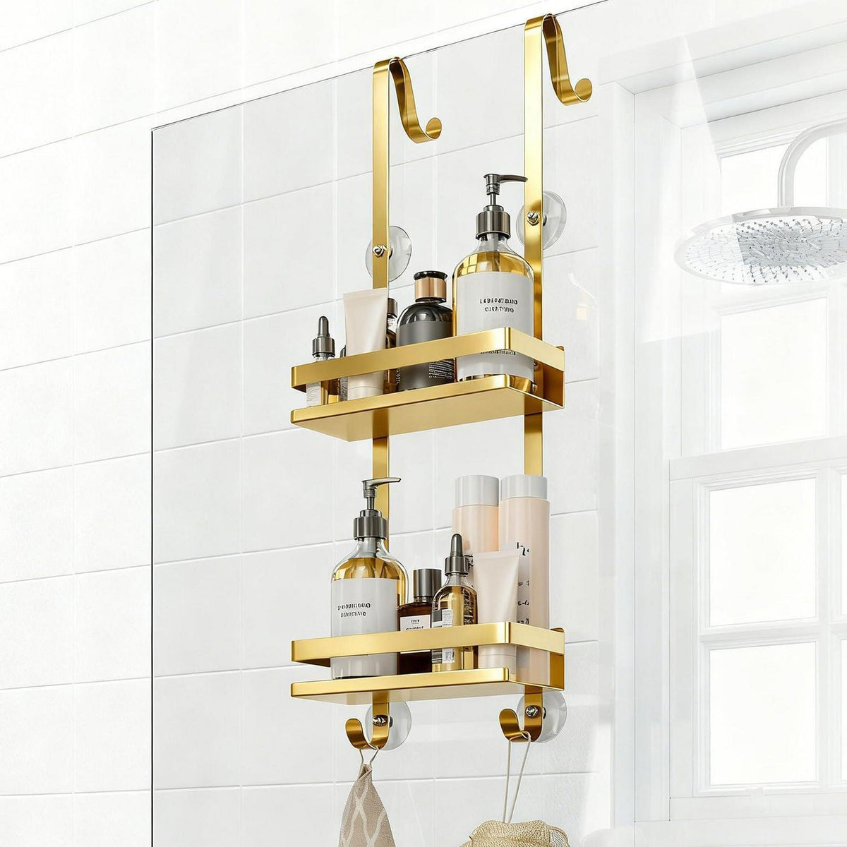 Duschablage ohne Bohren – Edelstahl Badezimmer Organizer
