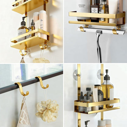 Duschablage ohne Bohren – Edelstahl Badezimmer Organizer