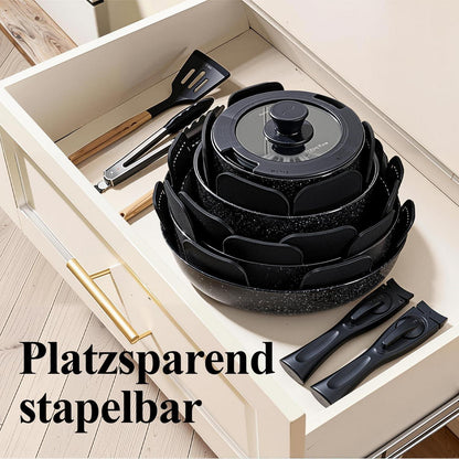 19-teiliges Topf- & Pfannenset mit Titan-Keramik-Antihaftbeschichtung