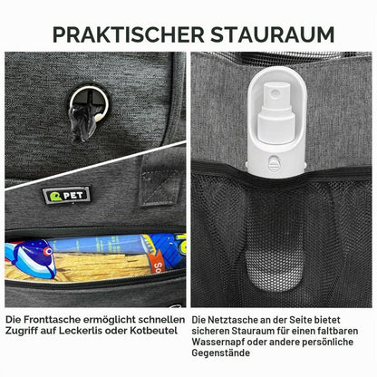 Hundetransporttasche Dunkelblau für kleine Hunde & Katzen